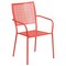 Flash Furniture 28" Square Coral Steel Folding Table w/ 2 Chairs CO-28SQF-02CHR2-RED-GG - alternate 5