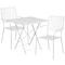 Flash Furniture 28" Square White Steel Folding Table w/ 2 Chairs CO-28SQF-02CHR2-WH-GG - alternate 3