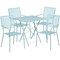 Flash Furniture 28" Square Sky Blue Steel Folding Table/ 4 Chairs CO-28SQF-02CHR4-SKY-GG - alternate 3