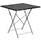 Flash Furniture 28" Square Black Steel Folding Table w/ 4 Chairs CO-28SQF-03CHR4-BK-GG - alternate 2