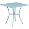 Flash Furniture 28" Square Sky Blue Steel Patio Table w/ 2 Chairs CO-28SQ-02CHR2-SKY-GG - alternate 4