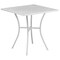 Flash Furniture 28" Square White Steel Patio Table with 2 Chairs CO-28SQ-02CHR2-WH-GG - alternate 3