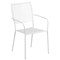 Flash Furniture 28" Square White Steel Patio Table with 2 Chairs CO-28SQ-02CHR2-WH-GG - alternate 5