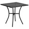 Flash Furniture 28" Square Black Steel Patio Table with 2 Chairs CO-28SQ-03CHR2-BK-GG - alternate 2