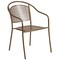 Flash Furniture 28" Square Gold Steel Patio Table with 2 Chairs CO-28SQ-03CHR2-GD-GG - alternate 5