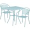 Flash Furniture 28" Square Sky Blue Steel Patio Table w/ 2 Chairs CO-28SQ-03CHR2-SKY-GG - alternate 4