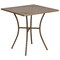 Flash Furniture 28" Square Gold Steel Patio Table with 4 Chairs CO-28SQ-03CHR4-GD-GG - alternate 2