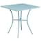 Flash Furniture 28" Square Sky Blue Steel Patio Table w/ 4 Chairs CO-28SQ-03CHR4-SKY-GG - alternate 4