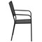 Flash Furniture Black Steel Patio Arm Chair with Square Back CO-2-BK-GG - alternate 9