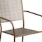 Flash Furniture Gold Steel Patio Arm Chair with Square Back CO-2-GD-GG - alternate 2