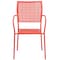 Flash Furniture Coral Steel Patio Arm Chair with Square Back CO-2-RED-GG - alternate 9
