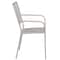 Flash Furniture Light Gray Steel Patio Arm Chair with Square Back CO-2-SIL-GG - alternate 6