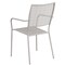 Flash Furniture Light Gray Steel Patio Arm Chair with Square Back CO-2-SIL-GG - alternate 8