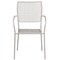 Flash Furniture Light Gray Steel Patio Arm Chair with Square Back CO-2-SIL-GG - alternate 10