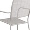 Flash Furniture Light Gray Steel Patio Arm Chair with Square Back CO-2-SIL-GG - alternate 9