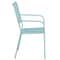 Flash Furniture Sky Blue Steel Patio Arm Chair with Square Back CO-2-SKY-GG - alternate 7