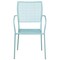 Flash Furniture Sky Blue Steel Patio Arm Chair with Square Back CO-2-SKY-GG - alternate 4