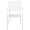 Flash Furniture White Steel Patio Arm Chair with Square Back CO-2-WH-GG - alternate 9