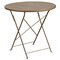 Flash Furniture 30" Round Gold Steel Folding Table with 2 Chairs CO-30RDF-02CHR2-GD-GG - alternate 3