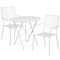 Flash Furniture 30" Round White Steel Folding Table w/ 2 Chairs CO-30RDF-02CHR2-WH-GG - alternate 3