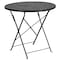 Flash Furniture 30" Round Black Steel Folding Table w/ 4 Chairs CO-30RDF-02CHR4-BK-GG - alternate 4