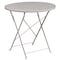 Flash Furniture 30" Round Lt Gray Steel Folding Table w/ 4 Chairs CO-30RDF-02CHR4-SIL-GG - alternate 2