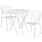 Flash Furniture 30" Round White Steel Folding Table w/ 2 Chairs CO-30RDF-03CHR2-WH-GG - alternate 3