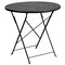 Flash Furniture 30" Round Black Steel Folding Table w/ 4 Chairs CO-30RDF-03CHR4-BK-GG - alternate 3