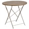 Flash Furniture 30" Round Gold Steel Folding Table w/ 4 Chairs CO-30RDF-03CHR4-GD-GG - alternate 4
