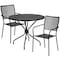 Flash Furniture 35.25" Round Black Steel Table with 2 Chairs CO-35RD-02CHR2-BK-GG - alternate 3