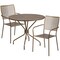 Flash Furniture 35.25" Round Gold Steel Table with 2 Chairs CO-35RD-02CHR2-GD-GG - alternate 3