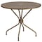 Flash Furniture 35.25" Round Gold Steel Table with 2 Chairs CO-35RD-02CHR2-GD-GG - alternate 2