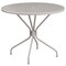Flash Furniture 35.25" Round Lt Gray Steel Patio Table w/ 4 Chairs CO-35RD-02CHR4-SIL-GG - alternate 2