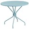 Flash Furniture 35.25" RD Sky Blue Steel Patio Table with 4 Chairs CO-35RD-02CHR4-SKY-GG - alternate 3
