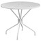 Flash Furniture 35.25" Round White Steel Table with 2 Chairs CO-35RD-03CHR2-WH-GG - alternate 3
