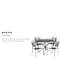 Flash Furniture 35.25" Round Black Steel Table Set with 4 Chairs CO-35RD-03CHR4-BK-GG - alternate 3