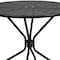 Flash Furniture 35.25" Round Black Steel Table Set with 4 Chairs CO-35RD-03CHR4-BK-GG - alternate 5