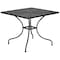 Flash Furniture 35.5" Square Black Steel Table w/ 2 Chairs CO-35SQ-02CHR2-BK-GG - alternate 3