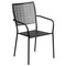 Flash Furniture 35.5" Square Black Steel Table w/ 2 Chairs CO-35SQ-02CHR2-BK-GG - alternate 5