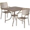 Flash Furniture 35.5" Square Gold Steel Table w/ 2 Chairs CO-35SQ-02CHR2-GD-GG - alternate 4