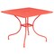 Flash Furniture 35.5" Square Coral Steel Table w/ 4 Chairs CO-35SQ-02CHR4-RED-GG - alternate 4