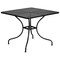 Flash Furniture 35.5" Square Black Steel Table w/ 4 Chairs CO-35SQ-03CHR4-BK-GG - alternate 6