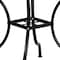 Flash Furniture 35.5" Square Black Steel Table w/ 4 Chairs CO-35SQ-03CHR4-BK-GG - alternate 7