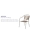 Flash Furniture Gold Steel Patio Arm Chair with Round Back CO-3-GD-GG - alternate 6