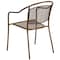 Flash Furniture Gold Steel Patio Arm Chair with Round Back CO-3-GD-GG - alternate 3