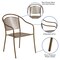 Flash Furniture Gold Steel Patio Arm Chair with Round Back CO-3-GD-GG - alternate 8