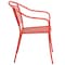 Flash Furniture Coral Steel Patio Arm Chair with Round Back CO-3-RED-GG - alternate 5