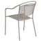 Flash Furniture Light Gray Steel Patio Arm Chair with Round Back CO-3-SIL-GG - alternate 5