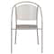 Flash Furniture Light Gray Steel Patio Arm Chair with Round Back CO-3-SIL-GG - alternate 6