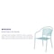 Flash Furniture Sky Blue Steel Patio Arm Chair with Round Back CO-3-SKY-GG - alternate 2